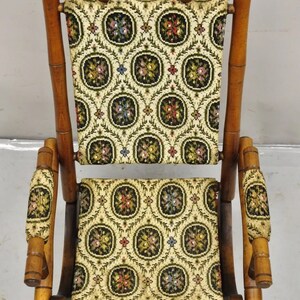 Antique Victorian Small Child's Maple Wood Platform Rocker Rocking ...