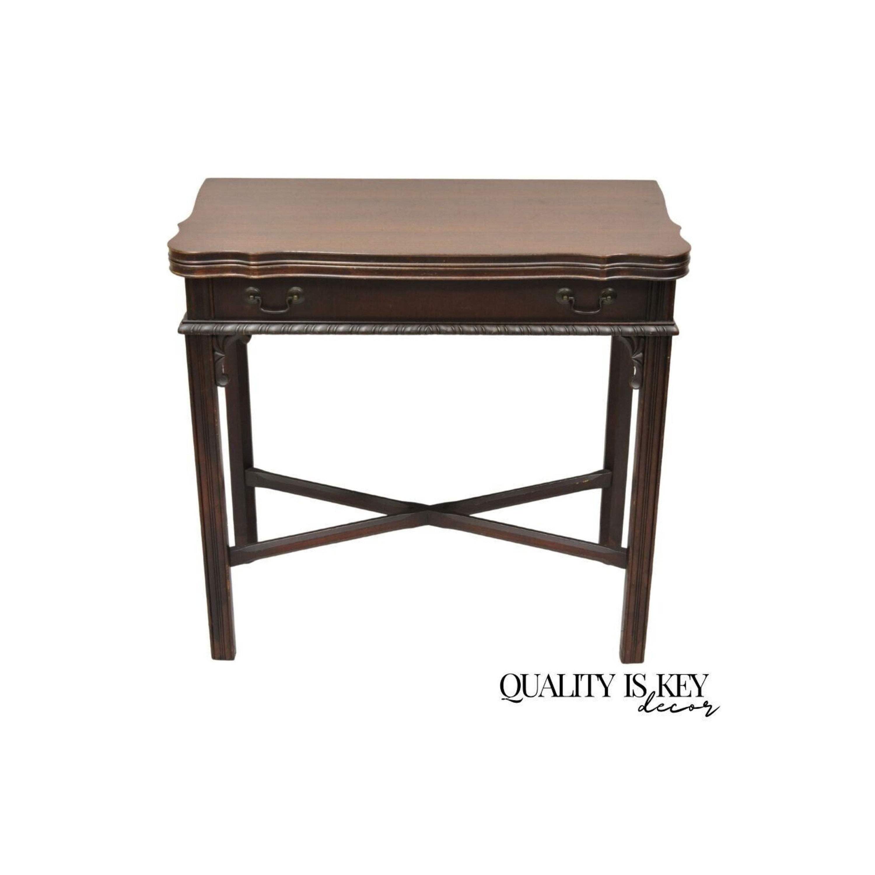 Flip Top Game Table Vintage - Etsy