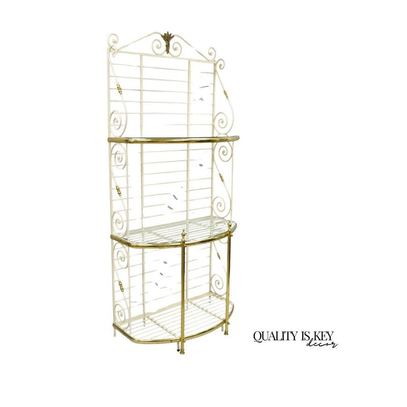 Wrought Iron Vintage Bakers Rack - Etsy