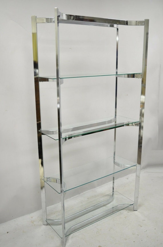 Mid century etagere bookcase online