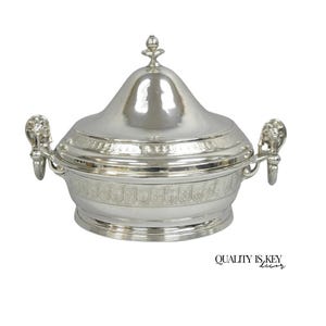 Antique English Victorian Edwardian Reed & Barton Silver Plated Soup Tureen