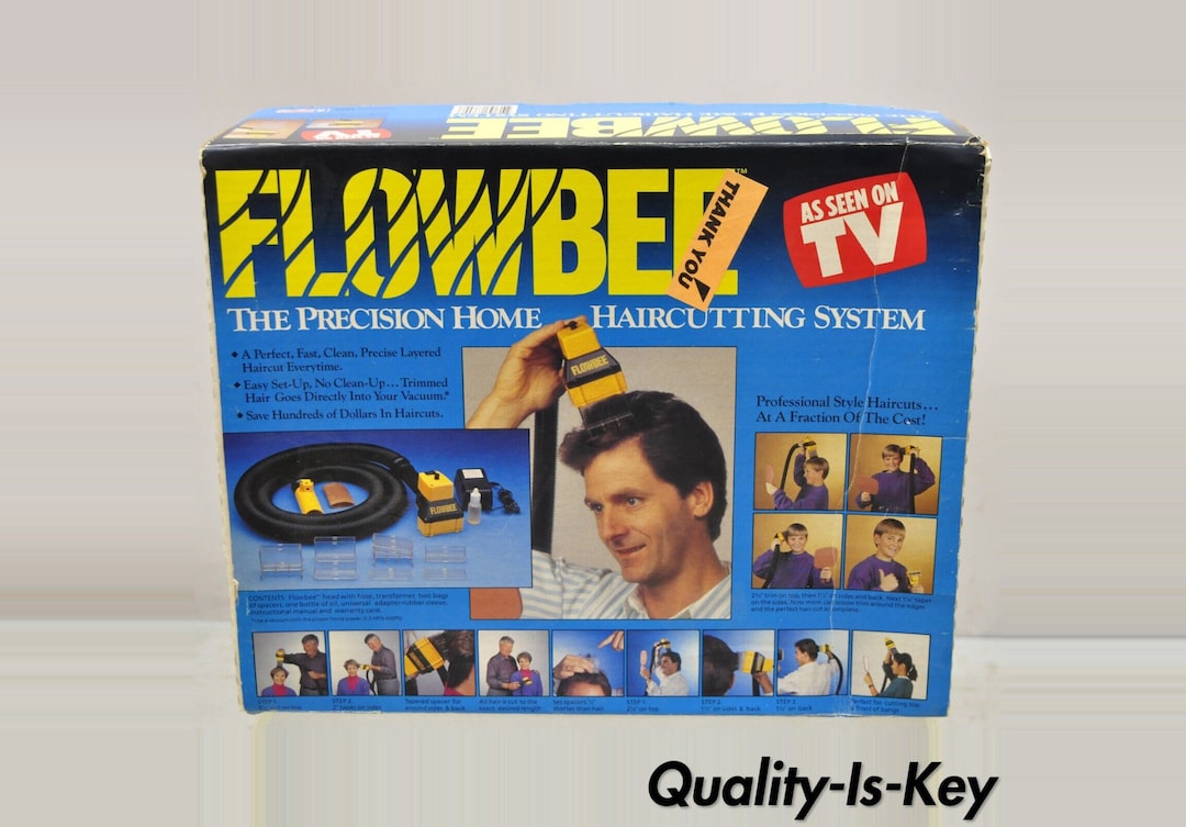 Vintage 90s Flowbee Precision Home Haircutting Hair Cut System With Box