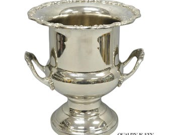 Vintage Gorham Silver Plated Brass Trophy Cup Urn Champagne Chiller Ice Bucket