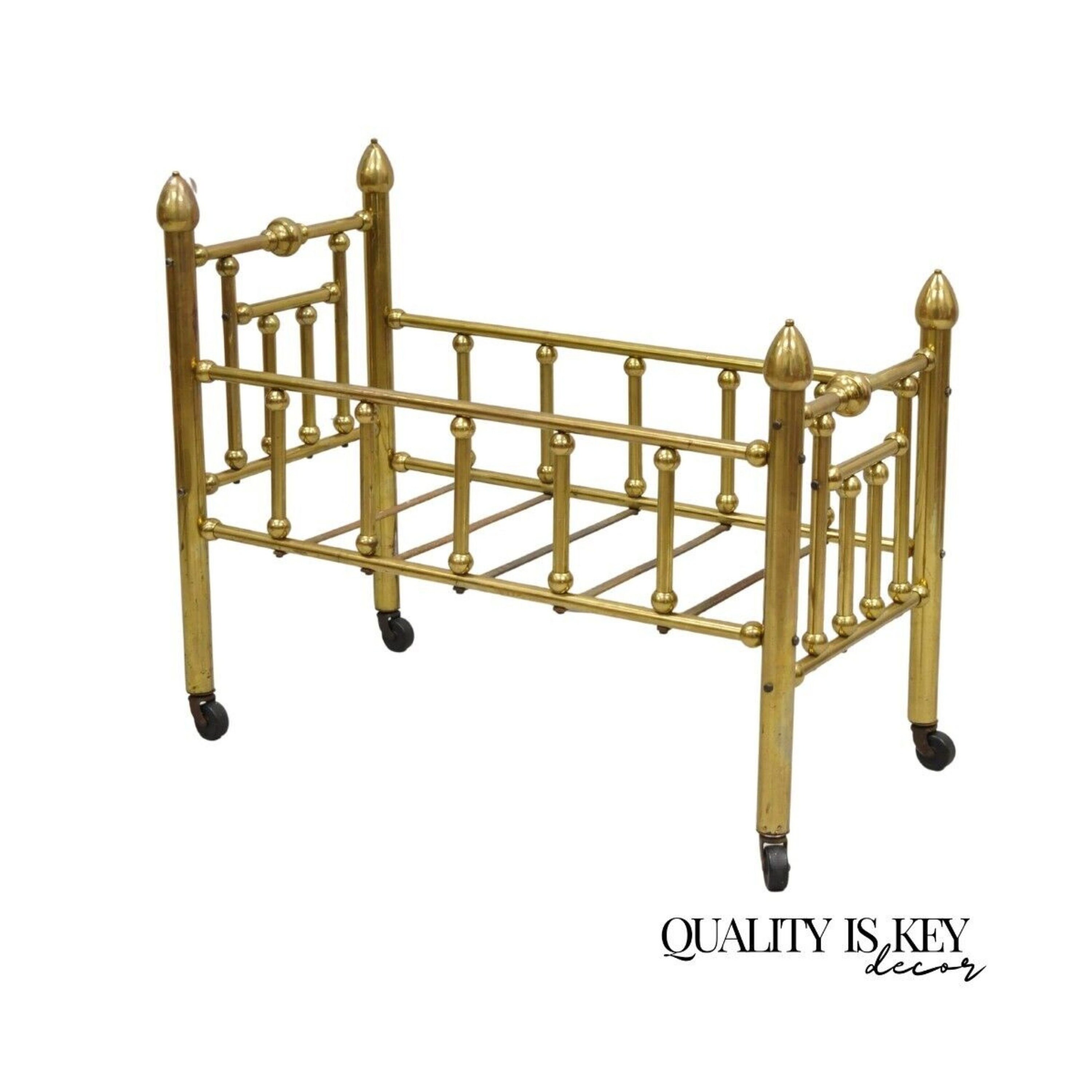 Brass Baby Bed Etsy