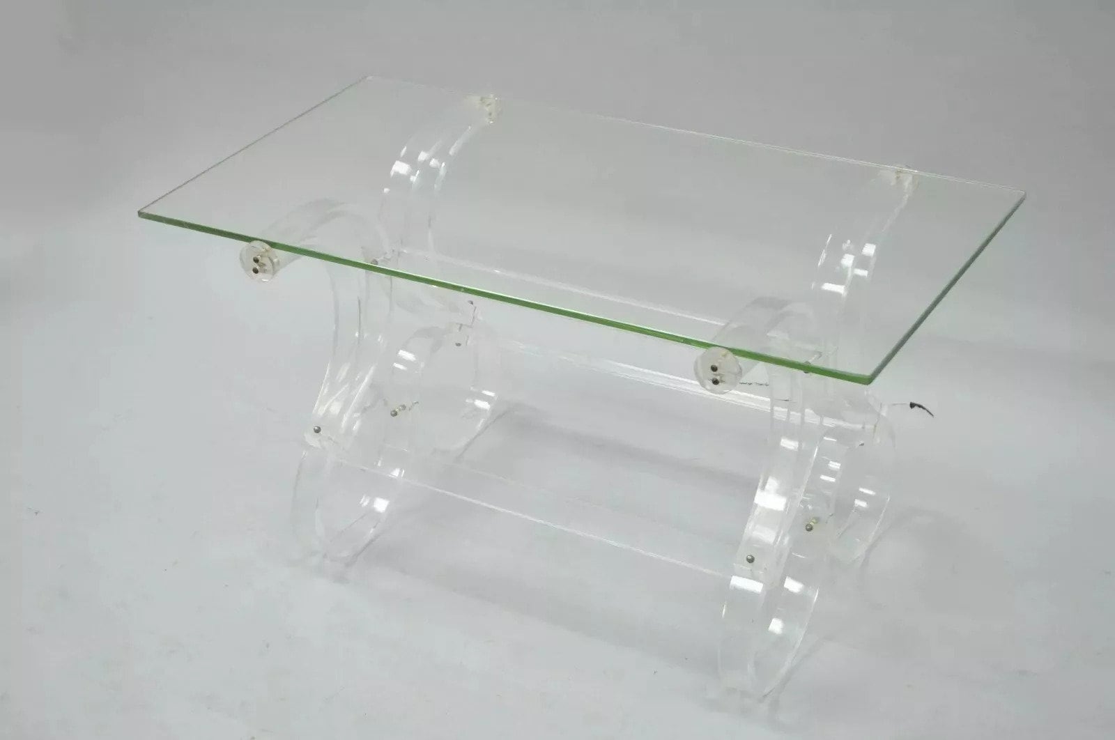 Lucite Ribbon Coffee Table ビンテージ Lucite Ribbon Coffee Table ビンテージ