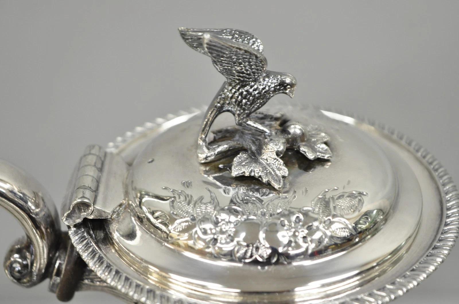 Antique John Turton Sheffield England Victorian Silver Plated Tea