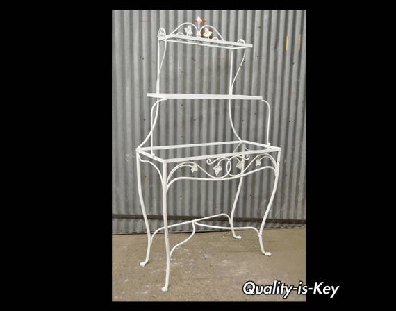 Vintage Salterini Mt Vernon Pattern Stand Bakers Rack Wrought Etsy