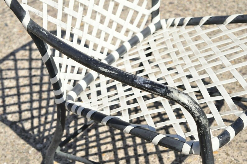 Brown Jordan Tamiami Aluminum Vinyl Strap Pool Patio Arm Chair Etsy