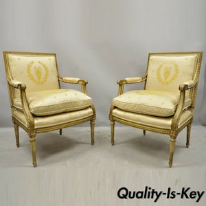 Custom Fortuny Upholstered Italian Louis XVI Style Accent Chair