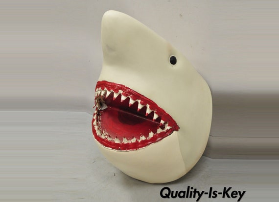 Vintage 23 Molded Rubber Jaws Great White Shark Replica Movie Prop