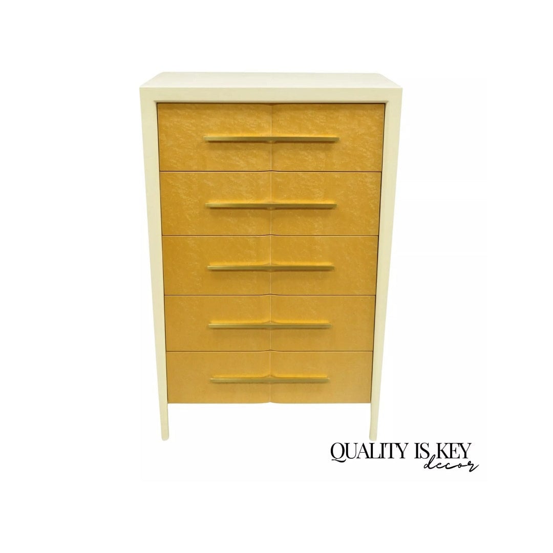 mitchell gold bob williams dresser + Farrah 5 Drawer Modern Tall Chest 3/4 Sleeve