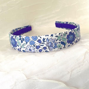 Liberty of London Liberty Tana Lawn® Purple Danjo Periwinkle Floral William Morris Print Victorian Alice Band Back to School image 6