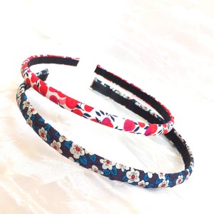 Liberty of London Skinny Hairband Set Liberty Hairband Set Narrow Set of 2 Liberty Flower Print image 1