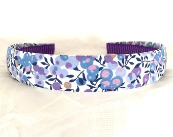 Liberty of London - Wiltshire Bud Blue - Blue Purple Hairband - Lavender Headband - Liberty Floral Print