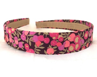 Liberty of London - Wiltshire Bud Pink - Magenta Cotton - Liberty Hairband - Ready to Ship