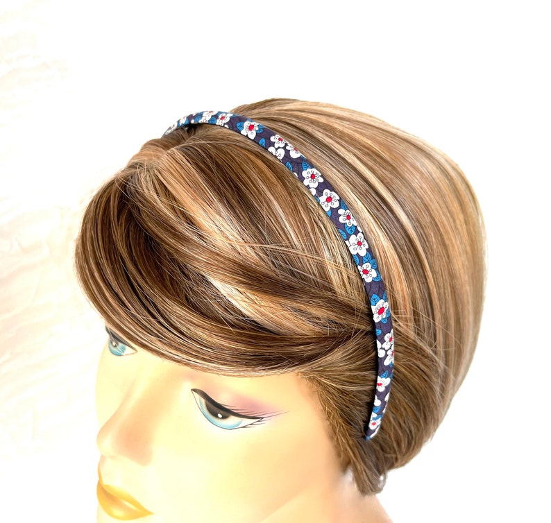 Liberty of London Skinny Hairband Set Liberty Hairband Set Narrow Set of 2 Liberty Flower Print image 4