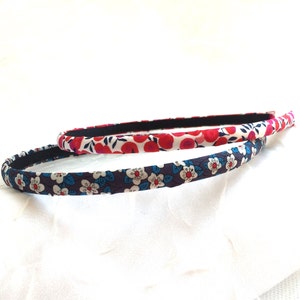 Liberty of London Skinny Hairband Set Liberty Hairband Set Narrow Set of 2 Liberty Flower Print image 9