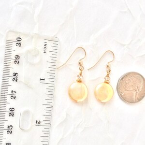 Gold Coin Pearls Large Coin Pearl Ready to Ship Gift June Birthstone image 3