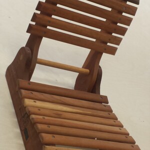 Folding wooden chair image 1