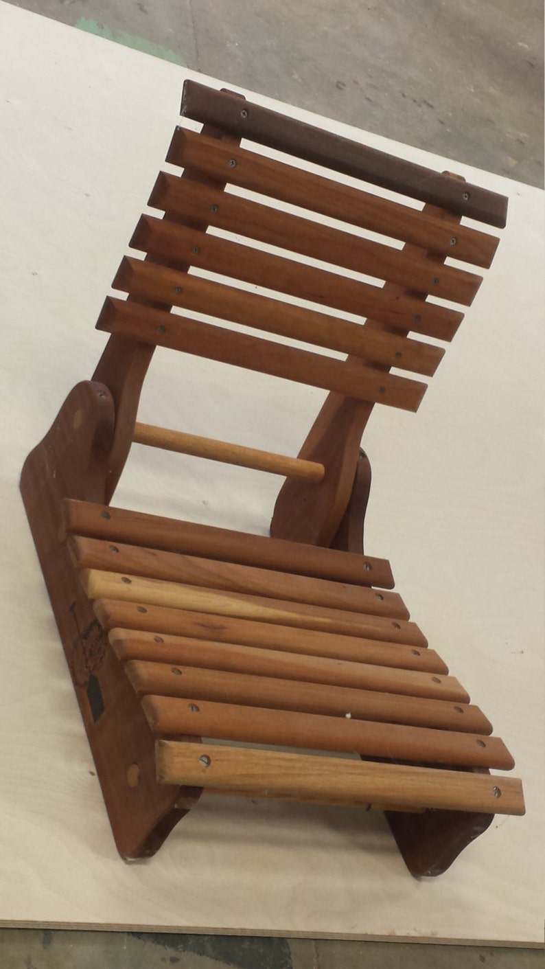 Folding wooden chair image 1