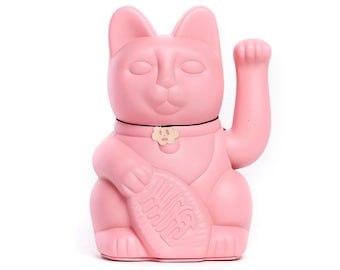 Diminuto Cielo. Lucky Cat wellcome manekineko fortune gift (3 tailles L-M-S) tradition japonaise Couleur: rose bubblegum
