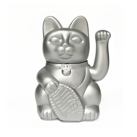 Lucky Cat Wellcome Manekineko Fortune Gift 3 Sizes L-M-S Japanese Tradition Colour: Silver - Etsy Australia