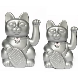 Lucky Cat Maneki Neko - Japanese Fortune Cat With Waving Arm, Multiple Colors
