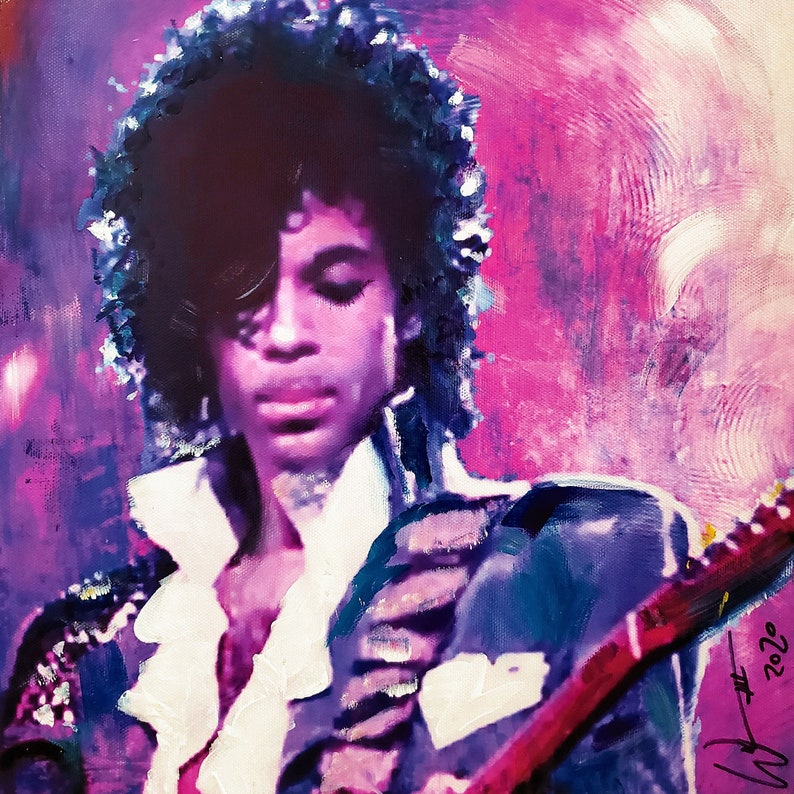 12x12 Limited Edition Print Hand-Signed /& Number by Artist Purple Rain of Prince William III