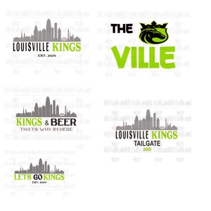 Louisville Kings SVG bundle (5 designs)