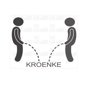 May include: A monochrome graphic showing two stick figures urinating towards each other. The word "KROENKE" is printed in black block letters below the figures.
