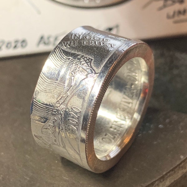 American Silver Eagle Coin Ring