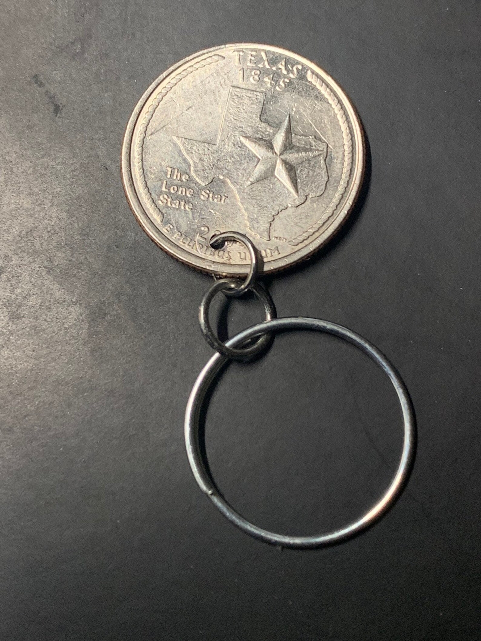 Any U.S. State Quarter Coin Keychain Gift for Him or Her Etsy