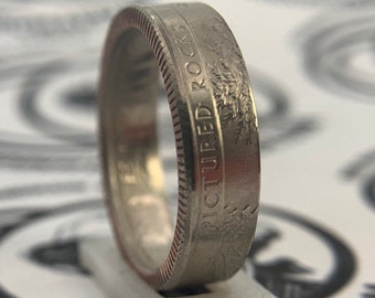 2018 Pictured Rocks Copper U.S. Quarter Coin Ring