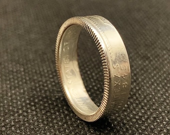 Pick Your State 90% Silver U.S. Quarter Coin Ring