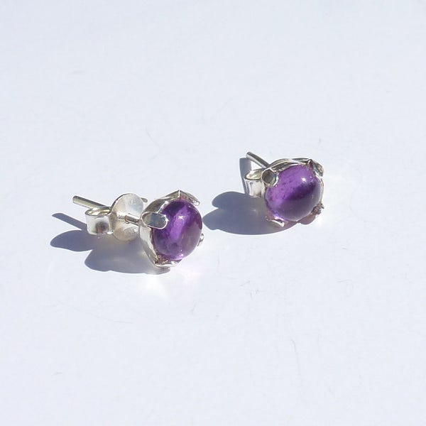 AMETHYST CHIPS 925 silver, claw setting, fine purple stone, inexpensive women's gift, silver chips less than 30 euros, jewelry less than 30 euros,