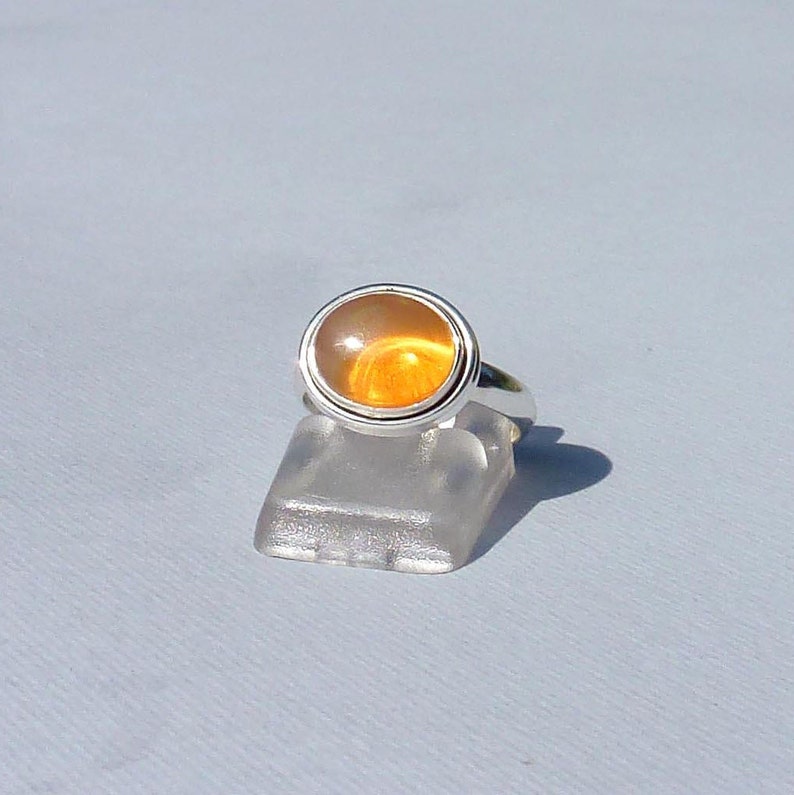 women rings stone ring ring man women size 7 Us ring size 55 gift ring CARNELIAN Silver 925 oval cabochon ORANGE gemstone