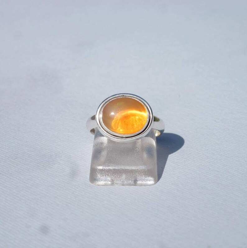 women rings stone ring ring man women size 7 Us ring size 55 gift ring CARNELIAN Silver 925 oval cabochon ORANGE gemstone