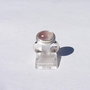 ANEL TURMALINA cabochão oval rosa bicolor tamanho 52 925 prata presente feminino anel de coquetel estilo francês anel de pedra rosa presente francês