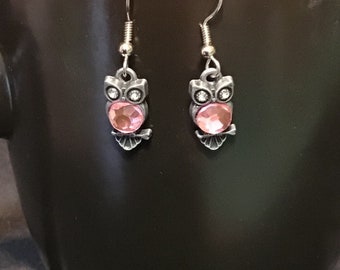 Pendientes colgantes de encanto de búho