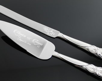 engraved cake server etsy