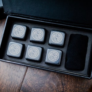 Personalized Whiskey Stones, Groomsmen Gift, Engraved Whiskey Stones ...