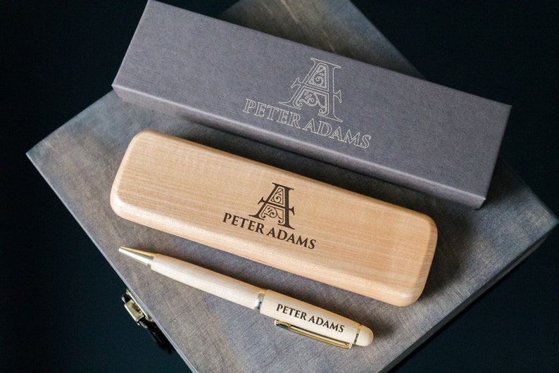 a Handmade Laser engraving Wood Pen set with various designs and wood type is the best gift for your papa