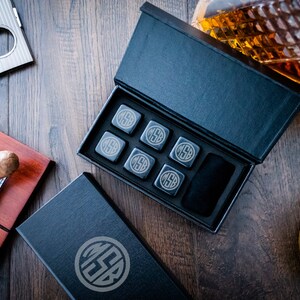 Personalized Whiskey Stones, Groomsmen Gift, Engraved Whiskey Stones ...