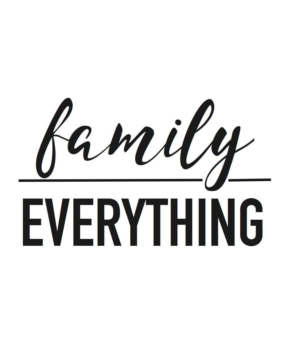 Family Over Everything FOE Print Etsy