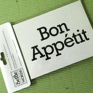 Culinary | 4 pack Selfie Typography Words