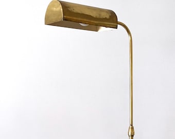 Adjustable Mid-Century Modern Brass Floor Lamp or Reading Light Sweden 1960s