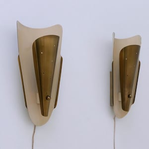 Set of Two Rare & Highly Decorative Mid-Century Modern Sconces Germany 1950s