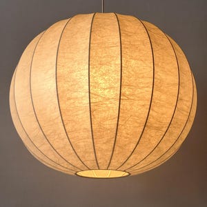 XL Mid-Century Goldkant Cocoon Pendant Lamp or Hanging Light Germany 1960s