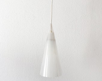 Lovely Mid Century Modern Lucite Pendant Lamp | Hanging Light by HANS BERGSTRÖM for Ateljé Lyktan, Sweden, 1950s, 1950s