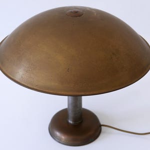 Elegant Bauhaus Art Deco Brass Table Lamp or Desk Light Germany 1930s